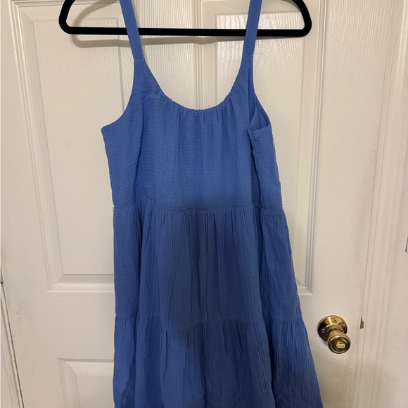 Z Supply Danny gauze mini dress in Blue - Picture 3 of 4